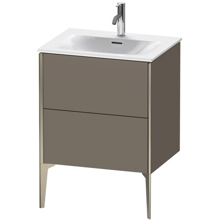Duravit Xviu Floor Standing Vanity Unit Flannel Gray Satin Matt XV43000B190